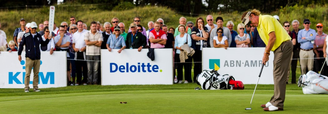 08-09-2014 Foto's van The Re-Match. Een vriendelijke battle over zes holes tussen Joost Luiten en Miguel Angel Jiménez, gespeeld op de Kennemer Golf & Country Club in Zandvoort, Nederland.